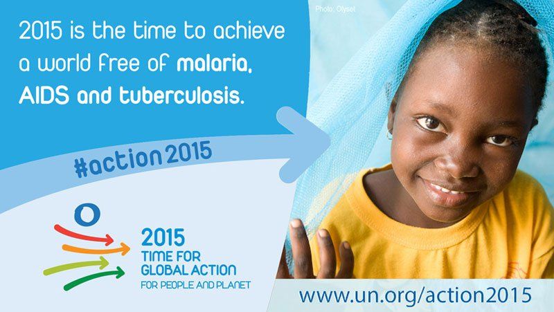 Social Media Card Malaria AIDS TB
