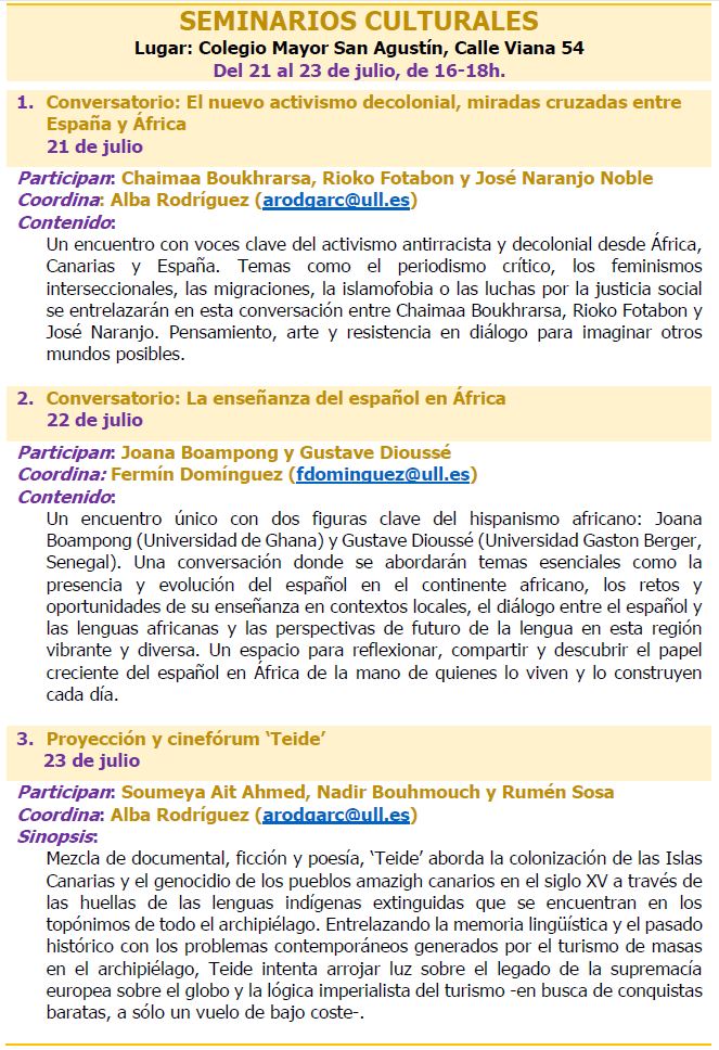 seminarios culturales 04.07.2025